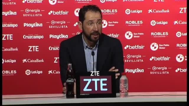 Pablo Machín: Le brindamos esta victoria a la afición, hacía mucho que no les dábamos una alegría