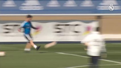 Download Video: El Real Madrid afina su puntería de cara al partido del domingo ante el Valladolid