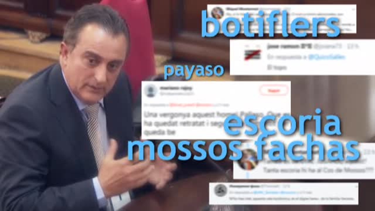 Linchamiento en las redes al exjefe de Información de los Mossos