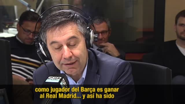 Bartomeu: Le dijimos a Frenkie De Jong que como jugador del Barça uno de los objetivos que tiene es ganar al Madrid y así ha sido