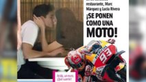 El apasionado beso de Lucía Rivera y Marc Márquez