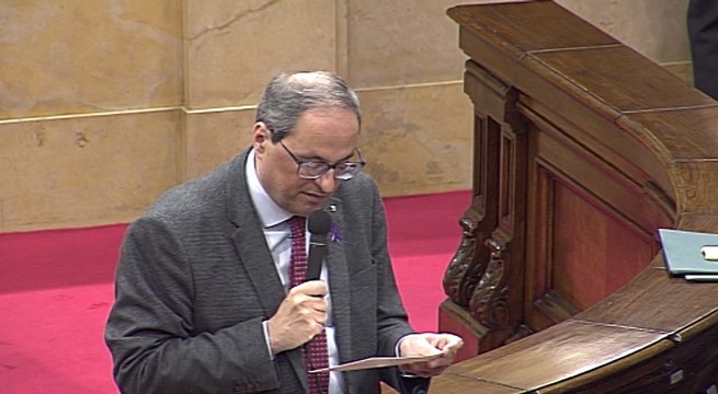 Torra: Ha mutado de juicio fake a juicio de la vergüenza