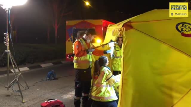 Un joven de 26 años herido grave en Madrid tras un accidente de moto