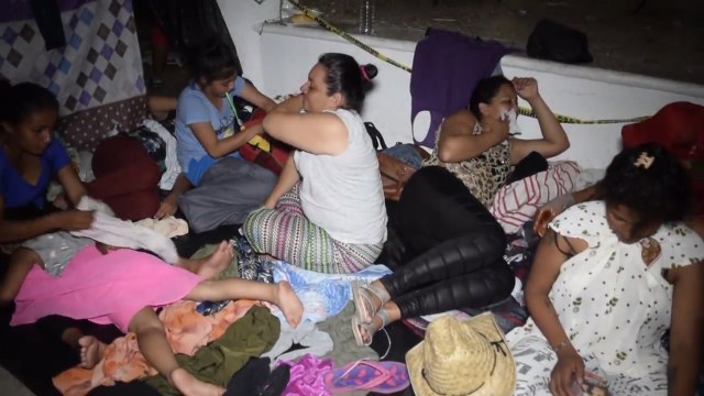 Inmigrantes centroamericanos durante su viaje a EEUU