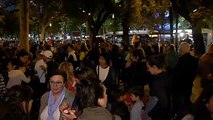Concentración en el barrio del Poble Sec (Barcelona) en rechazo a dos agresiones sexuales ocurridas allí en los últimos días