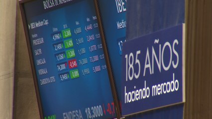 El Ibex 35 se da la vuelta en la media sesión