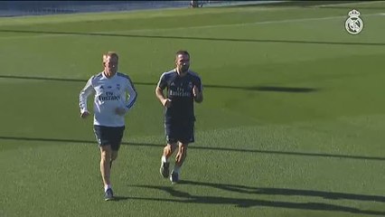 Marcelo se entrena con el grupo y confía en estar a disposición de Lopetegui contra el Barça