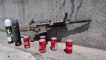 Airsoft scar GBB射击精度与威力测试