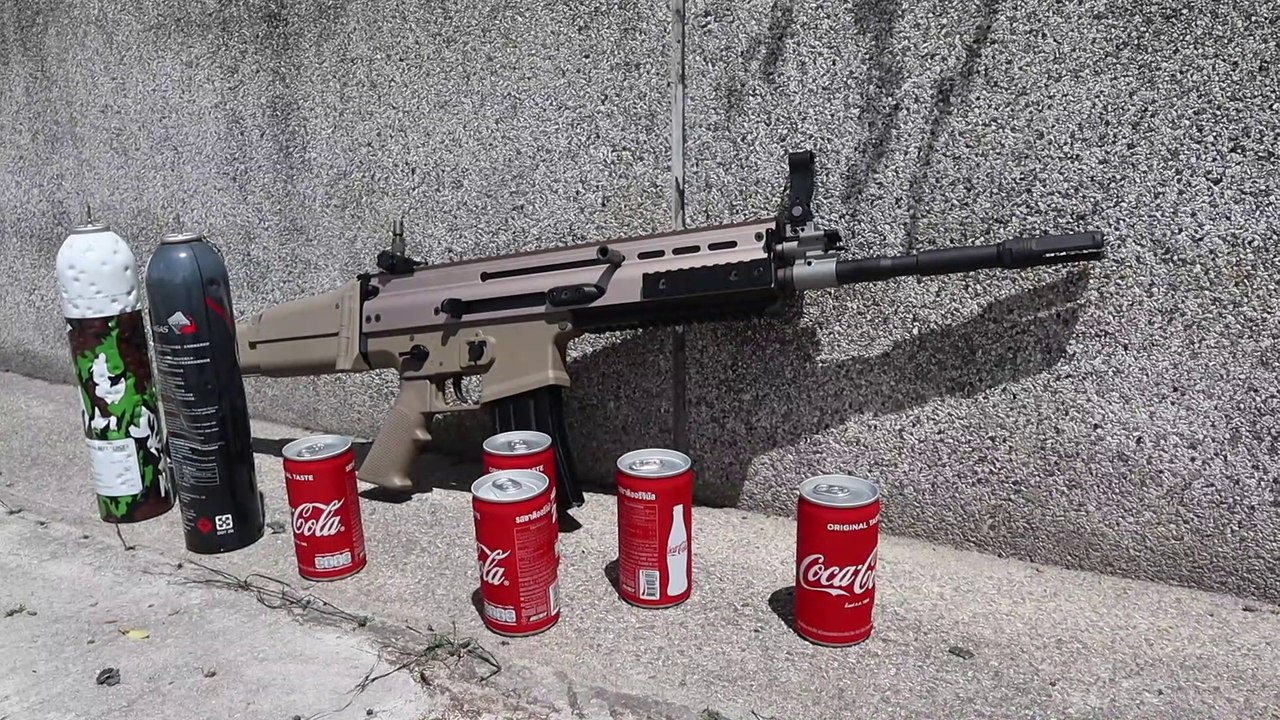 Airsoft scar GBB射击精度与威力测试