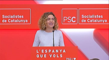Batet al ser proclamada candidata del PSC: "Basta a los bloques"