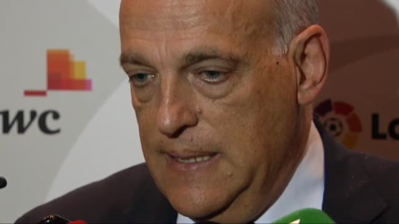 Tebas: "Piqué es un gran futbolista, pero un mal jurista"