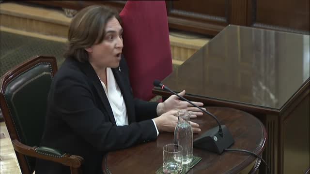 Colau al tribunal del procès: Si por el 1 de octubre estamos hoy aquí deberíamos estar millones de personas