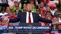 C'est en gardant les mêmes thèmes qu'en 2016 que Donald Trump lance officiellement sa campagne pour les présidentielles de 2020