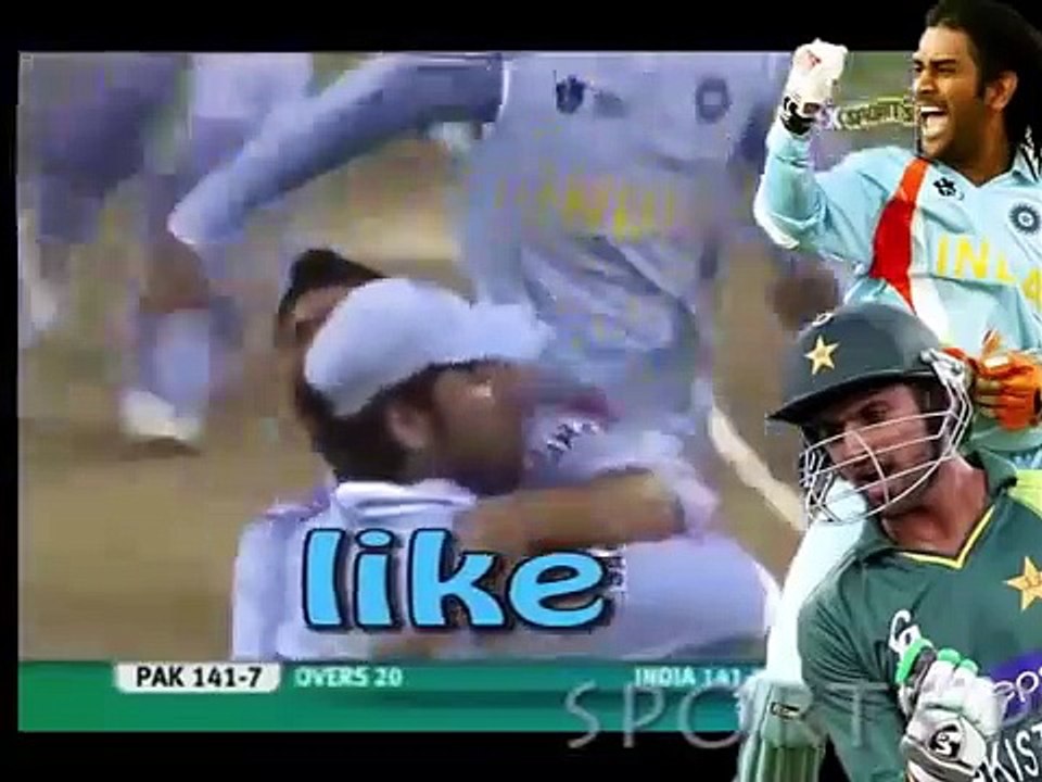 Last 3 Minutes of T20 Worldcup 2007 Final  India vs Pakistan  Pakistan needs 1 Run from 2 balls