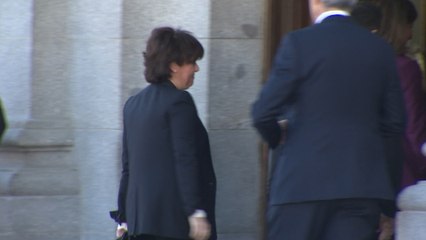 Santamaría acude al juicio del procés