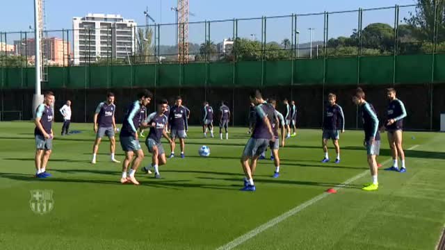 El Barça se prepara para el choque de Champions contra el Inter de Milán