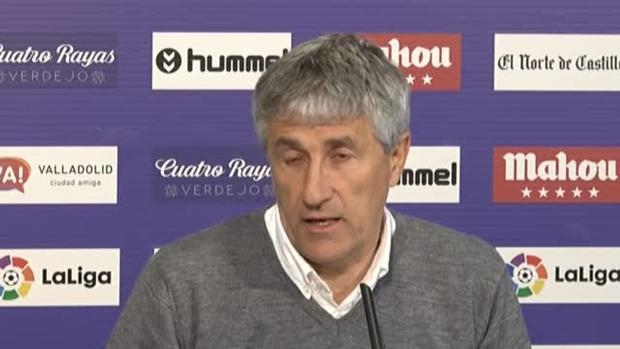 Setién: "Queda un sprint muy bonito, ojalá podamos entrar en Europa otra vez"