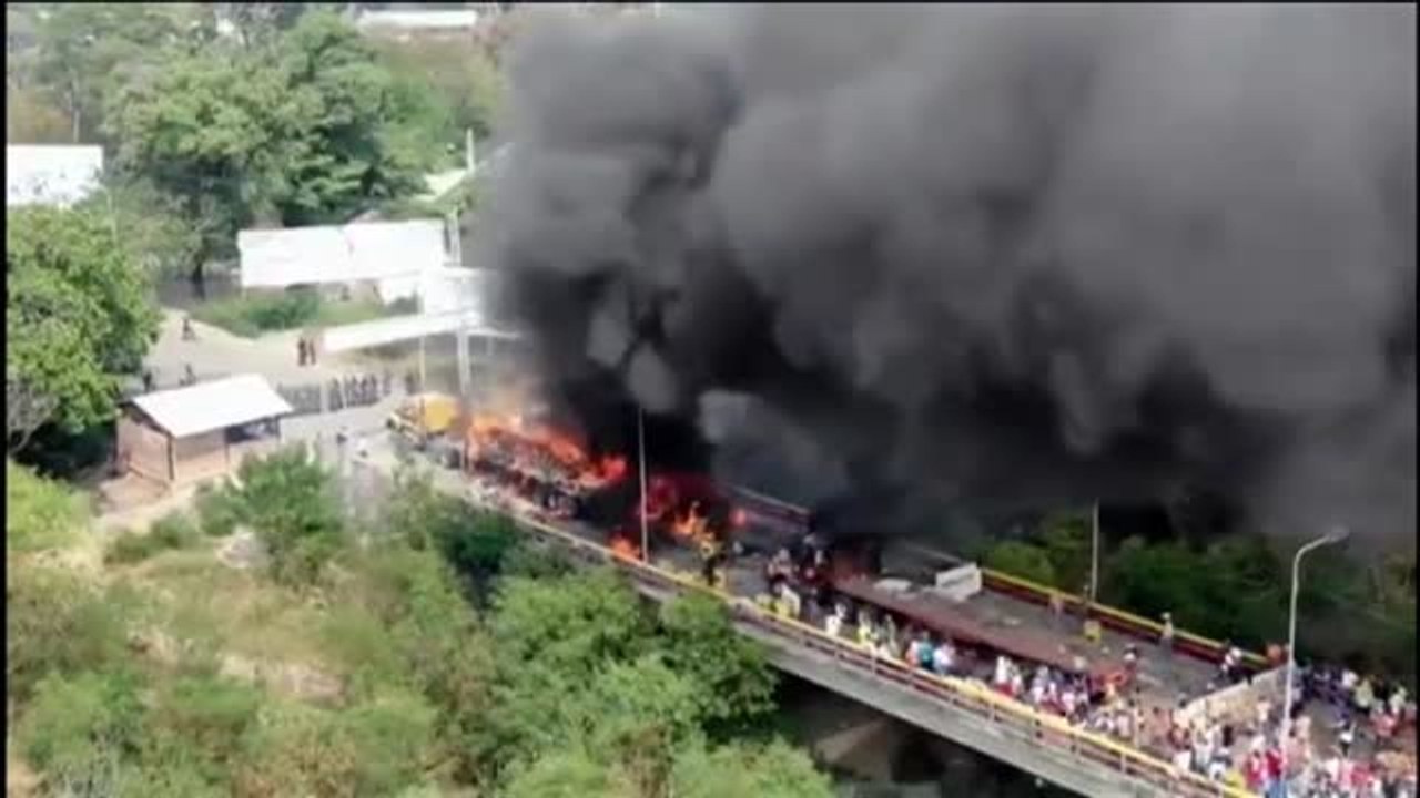 Guaidó y el vicepresidente de EEUU apuestan por la intervención militar en Venezuela