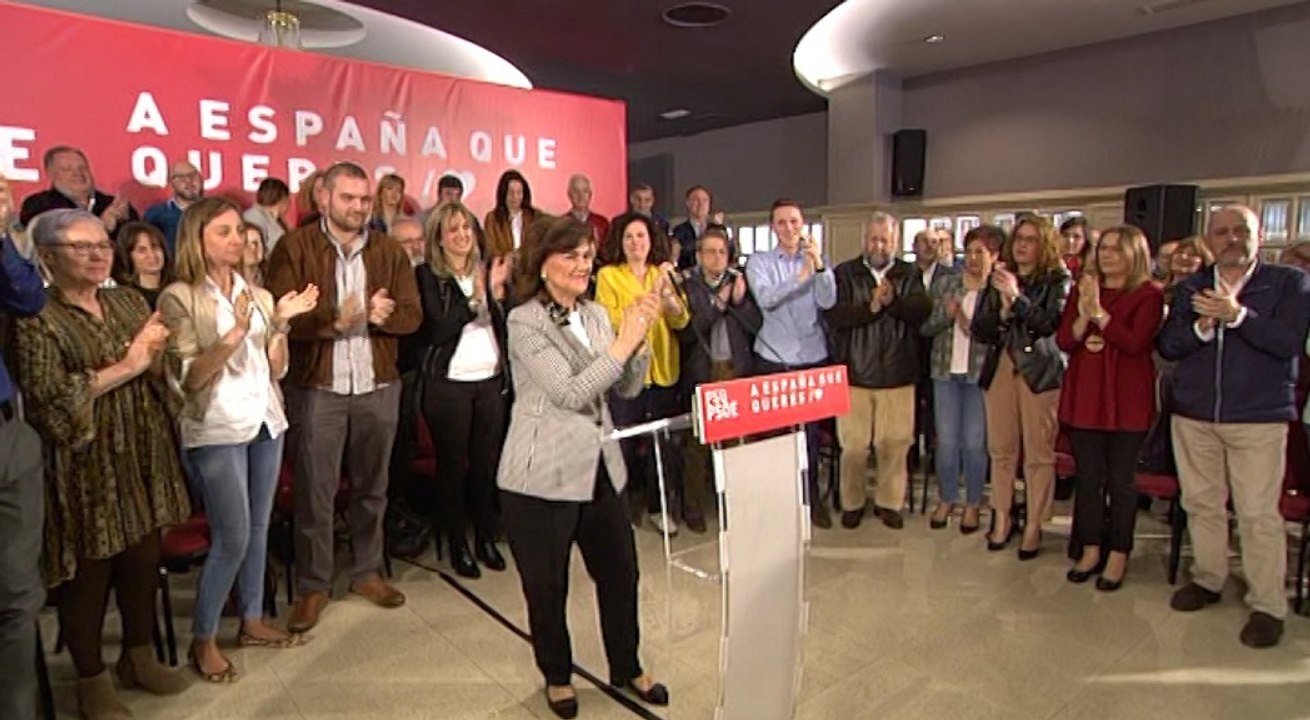 Calvo: el PSOE como "garantía de la democracia"