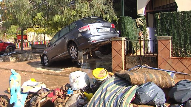 Destrozos en Campillos (Málaga) tras el fuerte temporal