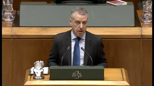 Urkullu acusa al PP de incitar a prevaricar y provocar al instar al no cumplimiento del Estatuto