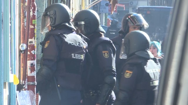Tensión en Lavapiés por el desahucio de cuatro familias