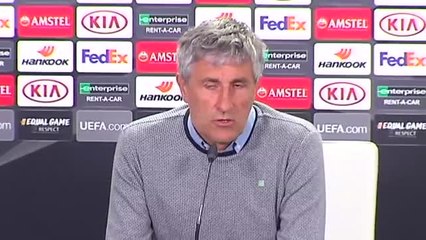 Setién: "No es un fracaso, es una decepción"