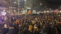 Manifestación en Barcelona en apoyo de la huelga general