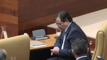 Vara y Monago en el Pleno de la Asamblea de Extremadura