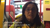 SAMUR-PC asiste a un herido por arma blanca en Vallecas (Madrid)
