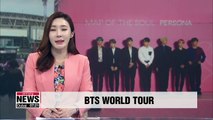 BTS's world stadium tour grossed US$ 78.9 million, selling over 600,000 tickets