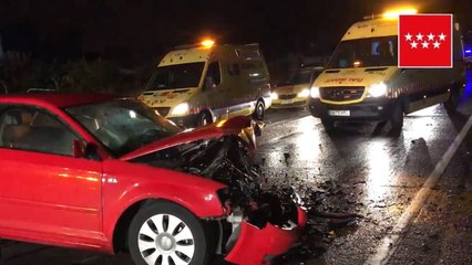 Accidente de tráfico grave en la M-208 a la altura de Mejorada
