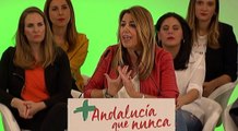 Susana Díaz dice que el PSOE-A ofrece el único proyecto sólido
