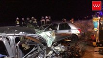 Tres fallecidos al colisionar frontolateralmente dos vehículos en Pozuelo del Rey