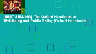 [BEST SELLING]  The Oxford Handbook of Well-Being and Public Policy (Oxford Handbooks)