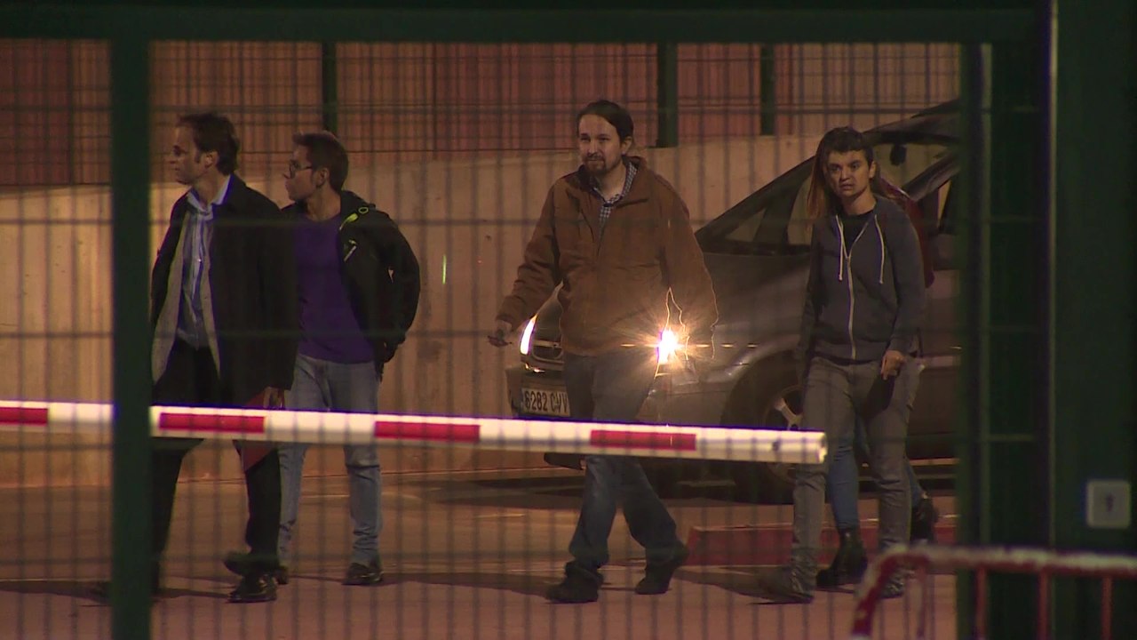 Iglesias sale de su reunión con Junqueras en Lledoners