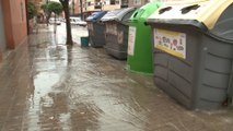 Inundaciones y cortes de carretera en Benicarló