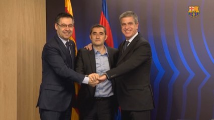 Valverde renueva su compromiso con el Barça