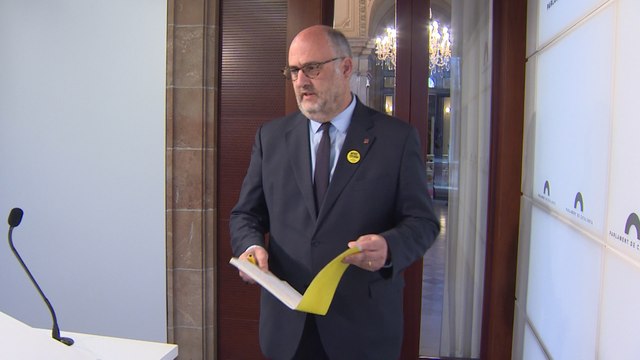 portavoz de JxCat en el Parlament, Eduard Pujol