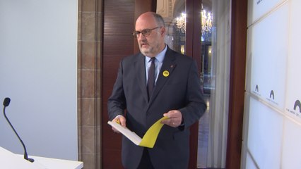 portavoz de JxCat en el Parlament, Eduard Pujol