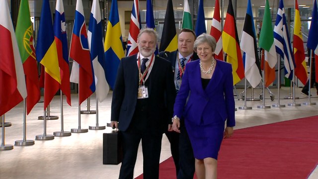 Theresa May llega a la cumbre europea