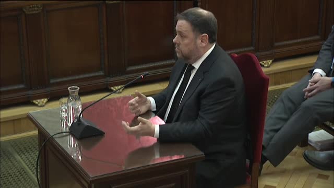 Junqueras: "Absolutamente nada de lo que hemos hecho es delito"
