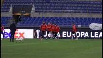 Última sesión del Sevilla antes del partido ante la Lazio