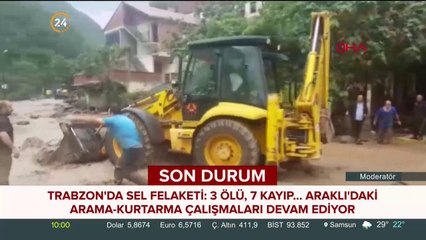Trabzon'da sel felaketi