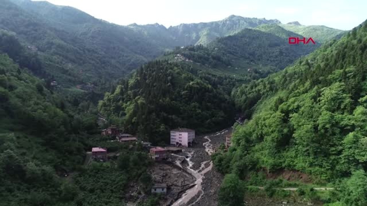 TRABZON Araklı Çamlıktepe olay yerinden drone görüntüler-3