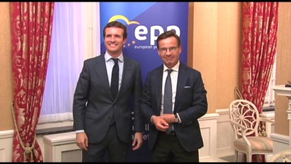 Casado se reúne con presidente del Partido de la Coalición Moderada de Suecia