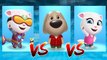 Cyber Angela vs My Talking Ben vs My Talking Angela — Talking Tom Gold Run — Cute Puppy and Cats