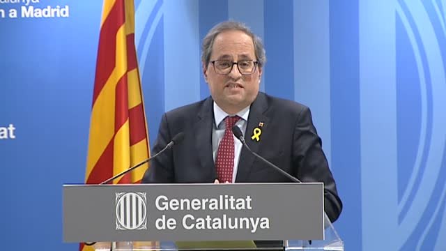 Torra califica de error el juicio del 'procés'