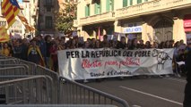Manifestaciones en Barcelona contra el juicio del 'procés'