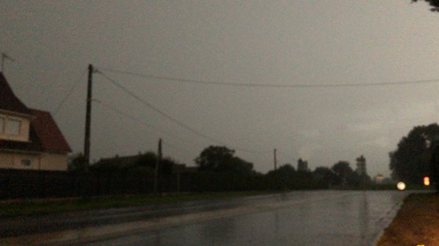 Orages dans le Calvados, mardi 18 juin 2019